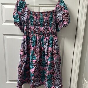 Ladies boutique flamingo resort summer Dress Simply Southern L